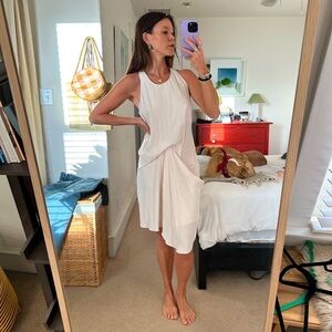 Oak + Fort Blush Draped Dress, Size S